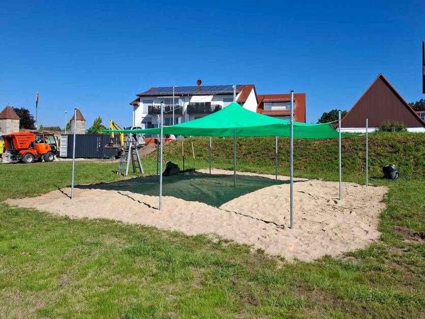 Kita St. Marien Hannberg - Aufbau Spielgeräte Garten