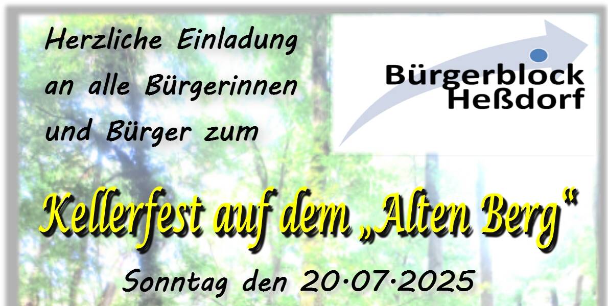 Grillfest Bürgerblock Heßdorf 20.07.2025