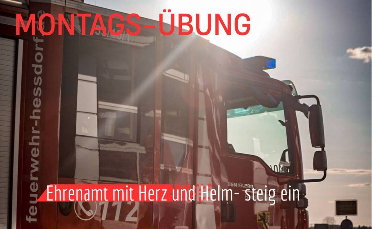 Montagsübung der Feuerwehr Heßdorf