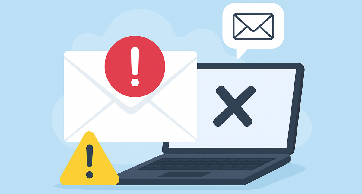 Störung im E-Mail-Verkehr - Symbolbild