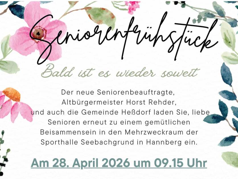 Senioren-Frühstück Gemeinde Heßdorf 28.04.26