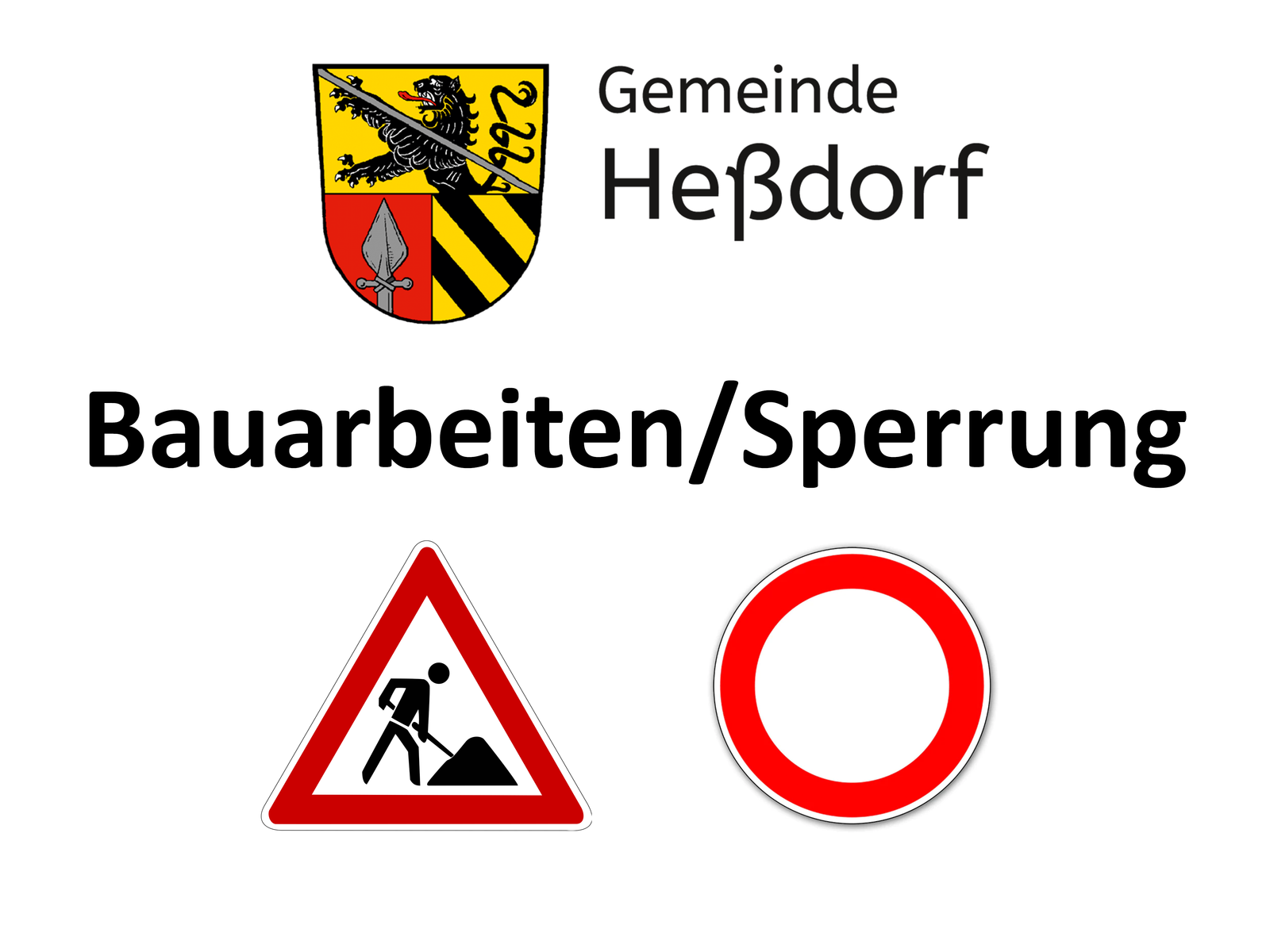 Halbseitige Sperrungen in Heßdorf und Großenseebach wegen Glasfaserausbau bis 30.09.2023