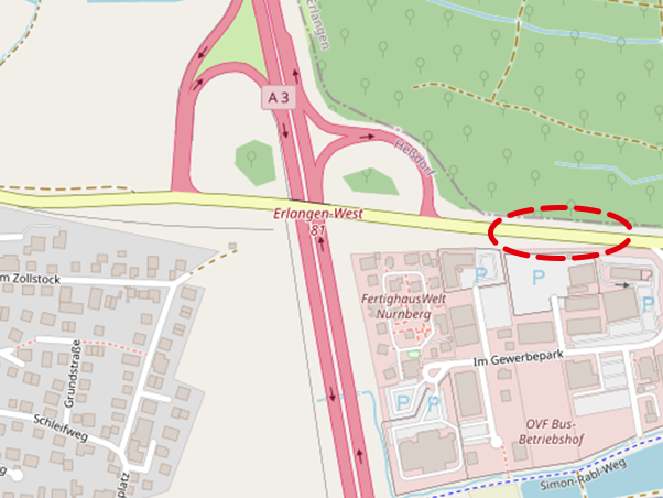 Baustelle St2240/BAB3 bei Heßdorf - Fahrbahnsanierung 11./12.12.2025 