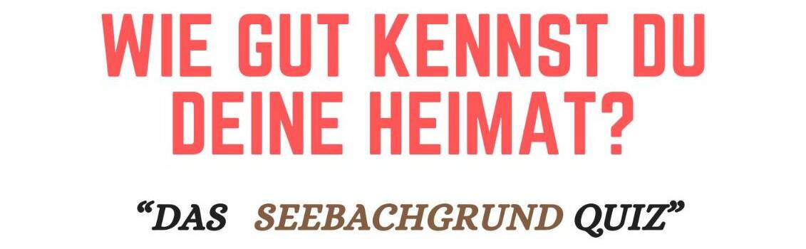 Seebachgrund Quiz am 11.01.2026