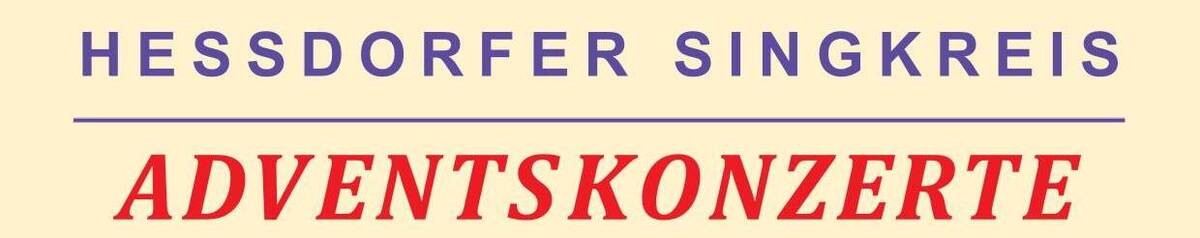 Adventskonzert He´ßdorfer Singkreis 2025 - Plakat