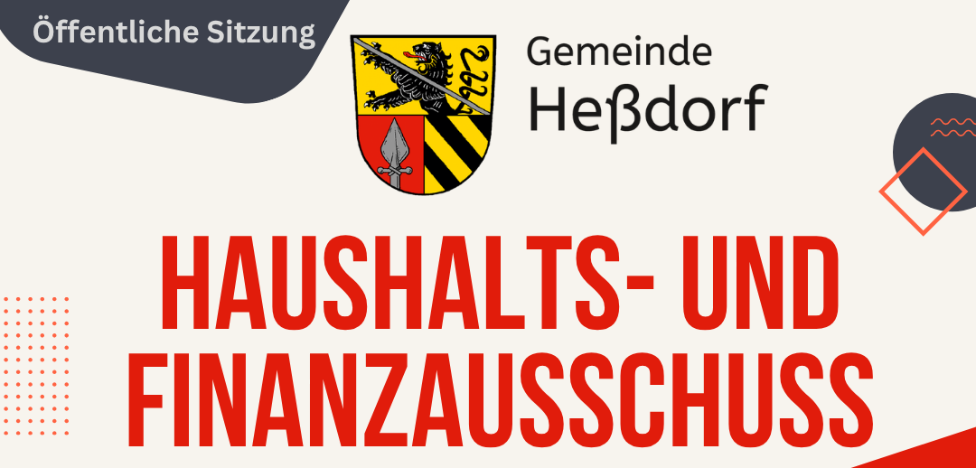 Haushalts- und Finanzausschuss 07.04.26