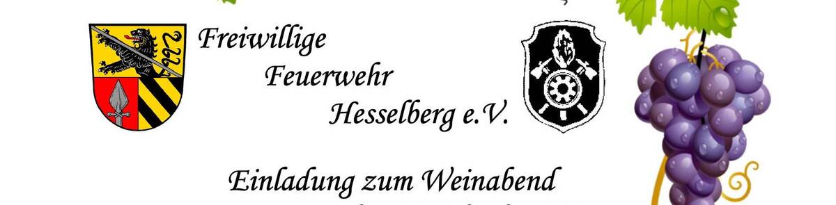 Weinabend der FFW Hesselberg am 14.10.2023 - Plakat