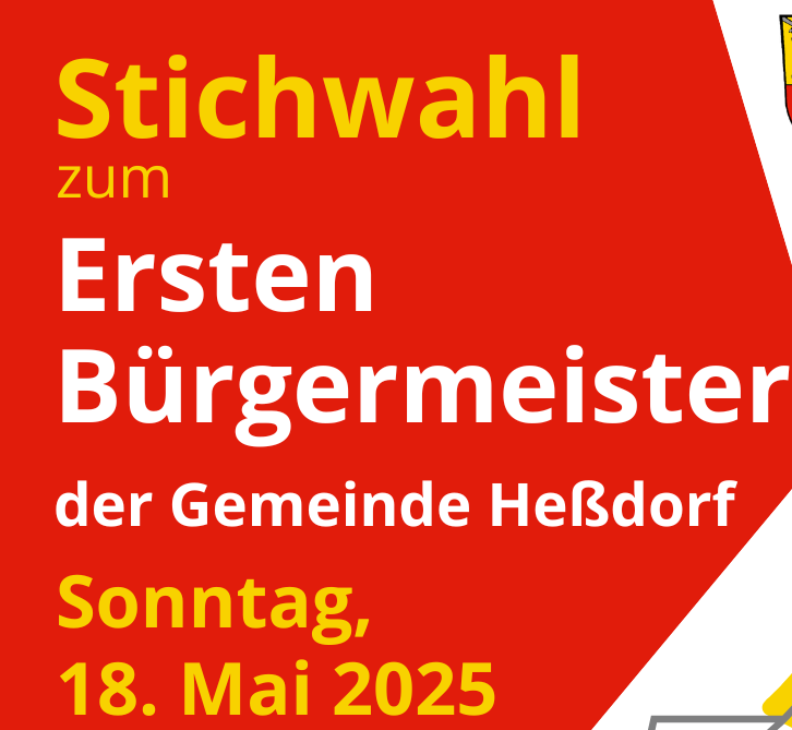 Bürgermeisterstichwahl in Heßdorf am 18.05.2025