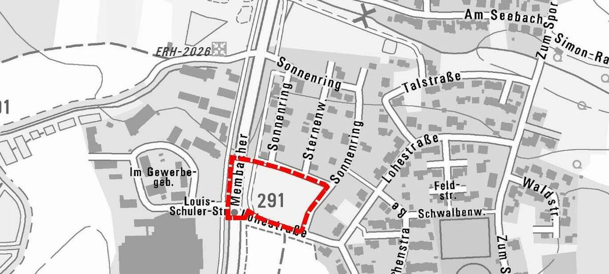 Heßdorf Bebauungsplan Heßdorf-Süd - Lageplan des räumlichen Geltungsbereiches