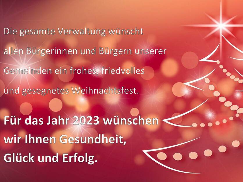 Weihnachtsgruß Verwaltung 2022