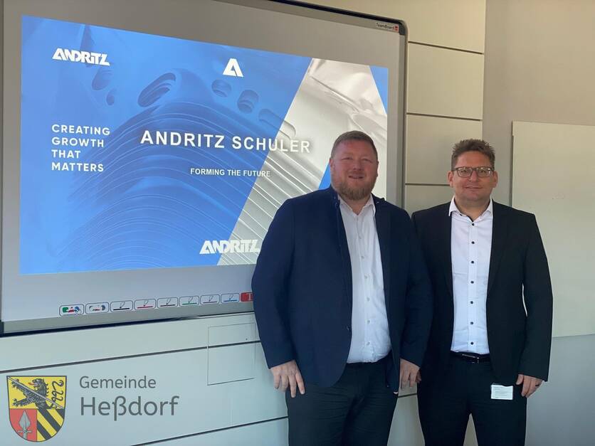 Axel Gotthardt besucht Firma ANDRITZ Schuler Pressen GmbH in Heßdorf
