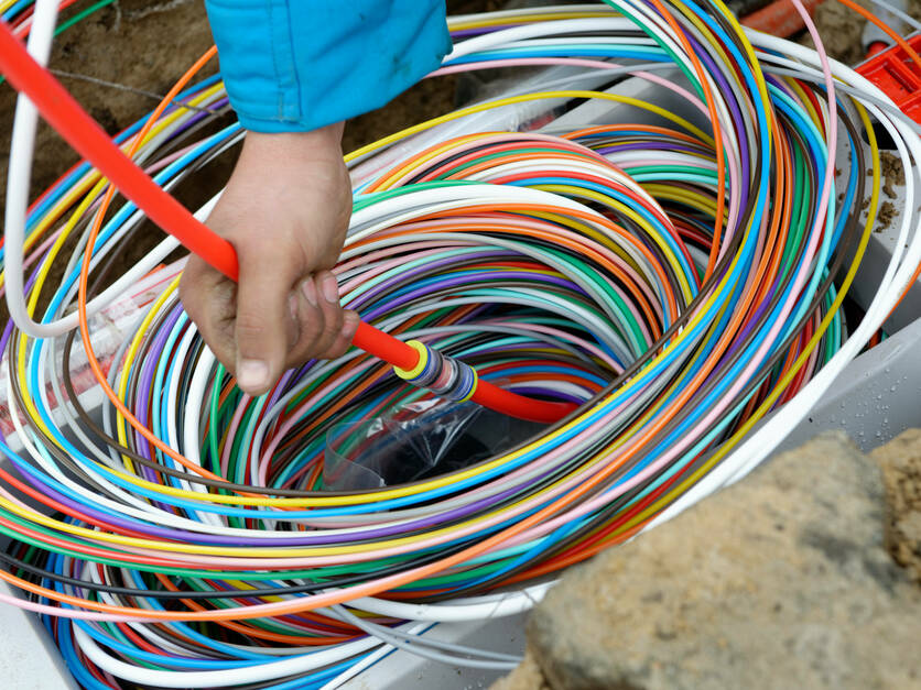 Netzausbau der Deutschen Glasfaser mit Glasfaser bis ins Zuhause (FTTH)