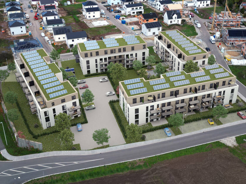 Geschosswohnungsbau in Heßdorf Süd - EOF geförderter Wohnraum (Mockup)