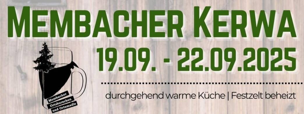 Membacher Kerwa 2025 - Plakat