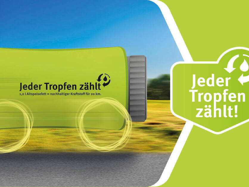 "Jeder Tropfen zählt" - Header