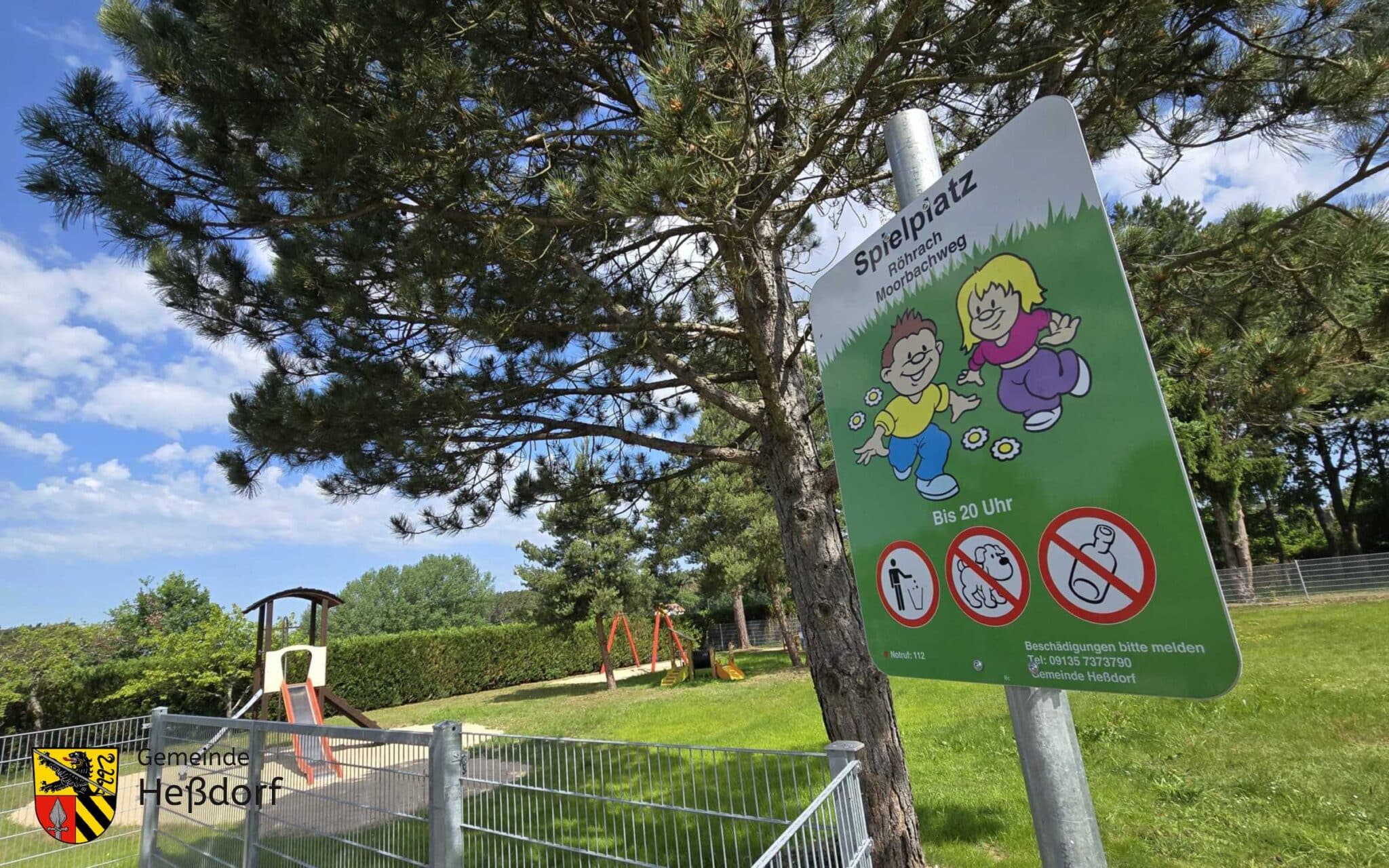 Spielplatz Röhrach Eingang