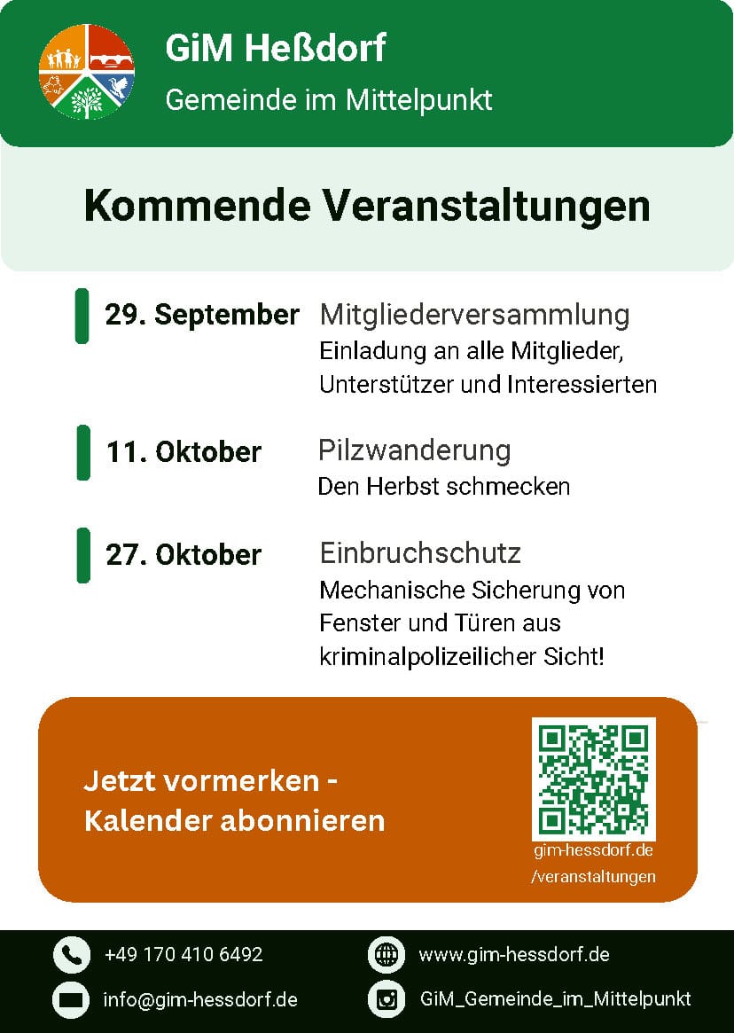 GiM - Kommende Veranstaltungen 2026