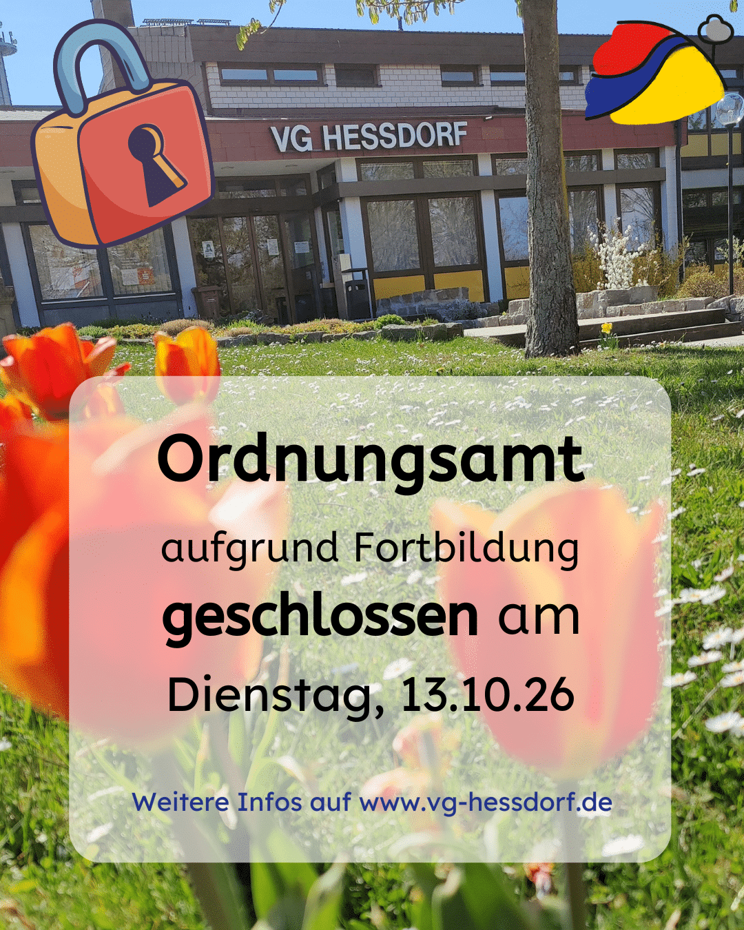 Ordnungsamt geschlossen 13.10.26
