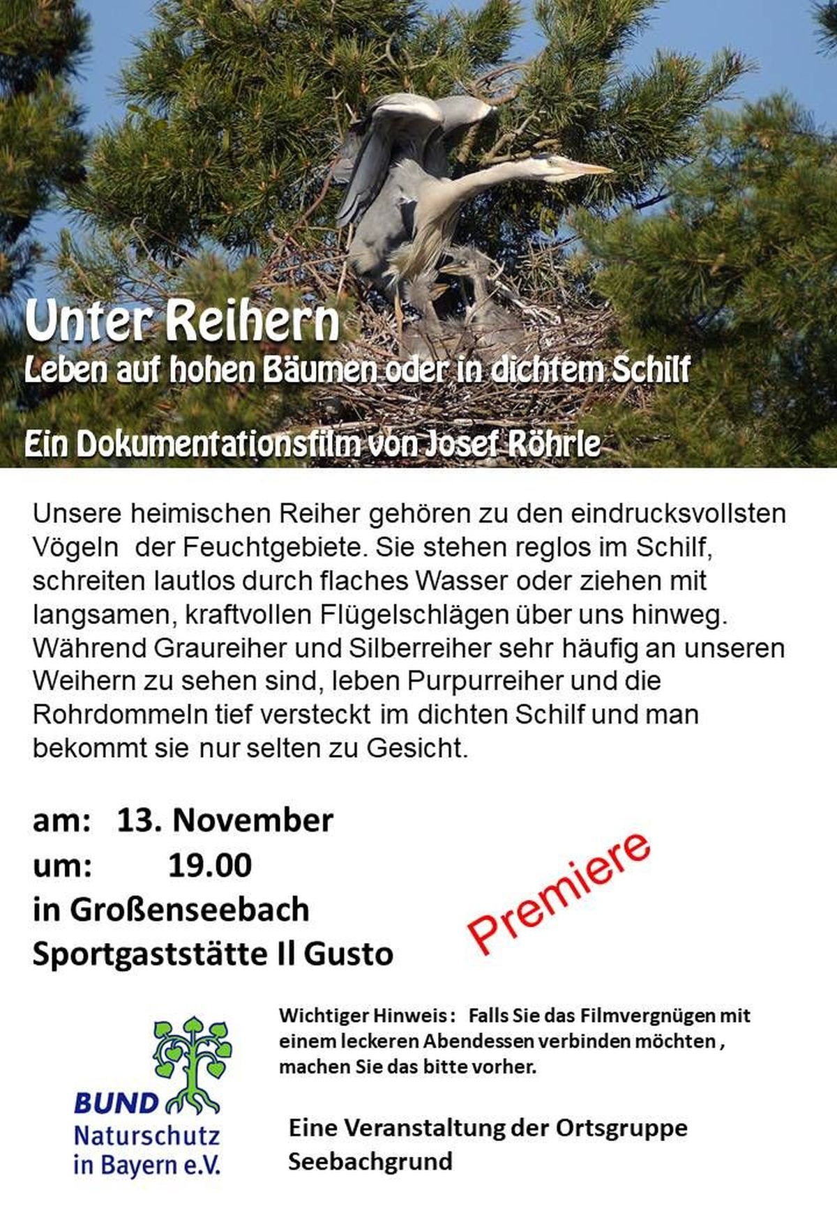 Filmabend "Unter Reihern"